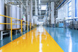 © ธีรเชษฐ์ ชิณวงศ์ - clean and modern dairy processing facility with shiny floors and large tanks