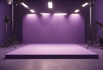 Poster - studio empty display room products your background used purple graphic vector faded template abstract light effect gradient colourful simple blank radial design product perspective colours montage