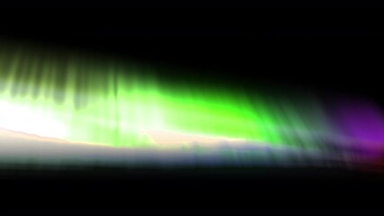 Wall Mural - glowing aurora loop green