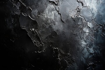 Aufkleber - Textured Dark Wall Background Abstract Grunge Surface with Concrete and Plaster Moody Backdrop : Generative AI