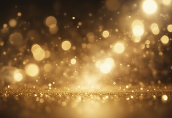 Poster - flare particles abstract real dust bokeh background backlit lens gold celebration colours christmas new blur particle dark art light black effect beautiful glow circle pattern design blue bright