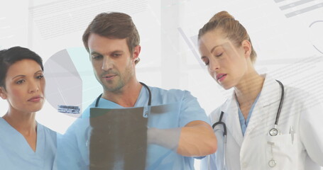 Poster - Image of statistics over medical staff