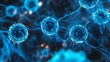 © Nasr - Blue Glowing Tumor Cells in Lymphatic Channels – Medical Concept