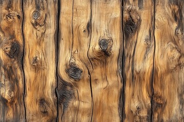 Aufkleber - Rustic Wooden Plank Texture Background Perfect for Crafts Design Projects and Natural Style Visuals : Generative AI