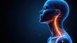 © Tameem - Vagus Nerve Stimulation concept with glowing neural pathways on a human head.