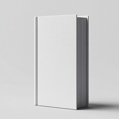 Poster - Blank White Book Cover Mockup Minimalist Design Book Template for Presentation Modern Stationary Background : Generative AI