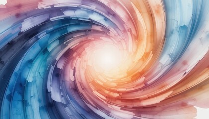 Poster - Dynamic swirling abstract art creative studio digital illustration colorful environment close-up view visual depth and motion
