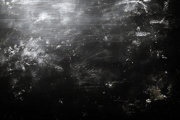 Aufkleber - Dark Textured Background with White Scratches Abstract Grunge Pattern Industrial Surface for Design Projects : Generative AI