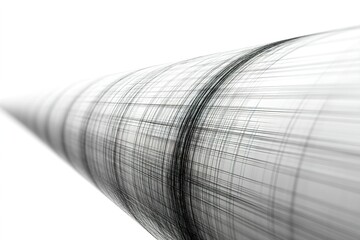 Poster - Unique abstract representation of linear patterns creating a sense of depth and dimension