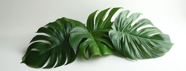 Aufkleber - Beautiful Monstera Leaves Perfect for Tropical Decor and Botanical Arrangements : Generative AI