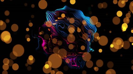Poster - Creating vibrant animation, glowing lines and bokeh lights in dynamic effect