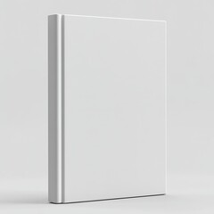 Poster - Minimalist White Book Mockup on Clean Background Blank Cover for Book Design Presentation Publication Template Isolated Book : Generative AI
