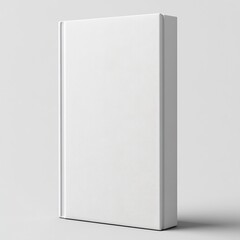 Poster - Blank White Book Cover Mockup on Light Background Clean Template for Product Packaging Design Presentation and Advertising : Generative AI