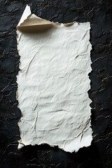Aufkleber - Distressed Paper on Dark Textured Background Ideal for Grunge Designs and Vintage Aesthetics in Print and Digital Media : Generative AI