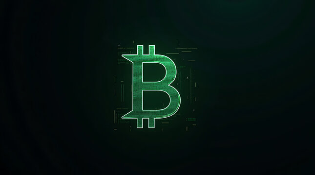 Design a sleek, digital-style letter 'B' logo