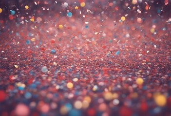 Poster - confetti illustration background art holiday abstract night party colours cologne brazil watercolor rio fireworks helium birthday canvas blue carnival celebration fun air poster drawing painting