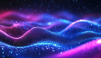 Leinwandbilder - Dazzling closeup of textured waves in rich blue and pink with sparkling accents creating a serene and artistic visual experience : Generative AI