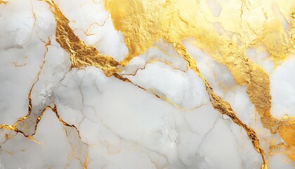 Aufkleber - Exquisite marble with striking gold patterns and veins creating a highend creative backdrop for luxury design projects : Generative AI