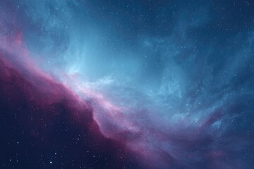 Poster - capture vibrant dynamic scene depicting abstract space texture with swirling galaxies and nebulae using deep blues