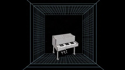 Poster - Exploring a Virtual Reality Piano in a Digital Space Generative AI