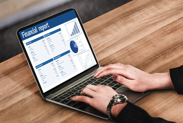 Poster - business data dashboard provide business intelligence analytic for marketing strategy planning snugl
