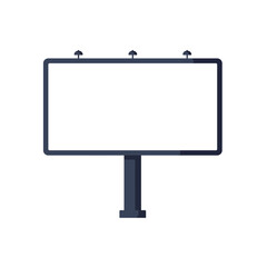 Poster - Billboard design in minimal flat style showcasing advertising space vector illustration