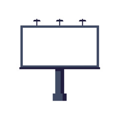 Poster - Billboard design featuring a flat minimal style with clear space for text vector art