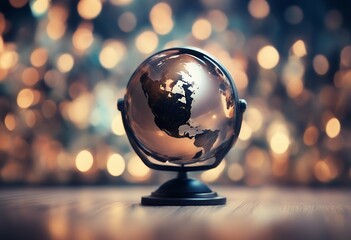 Poster - beautiful background global abstract networking international optical corporation ball tech travel earth net business circle cooperation culture three-dimensional futuristic network peace cultural