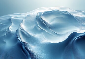 Fototapete - Smooth Textured Water Creating Soft Undulating Waves Under Bright Lighting : Generative AI