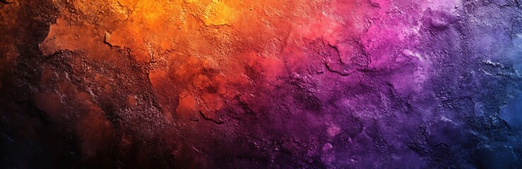 Aufkleber - Vibrant Stone Texture Background with Rainbow Colors Orange Pink Purple and Blue : Generative AI
