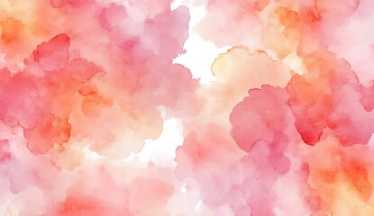Aufkleber - Elegant and Fluid Watercolor Splash Art Creating a Warm Color Palette : Generative AI