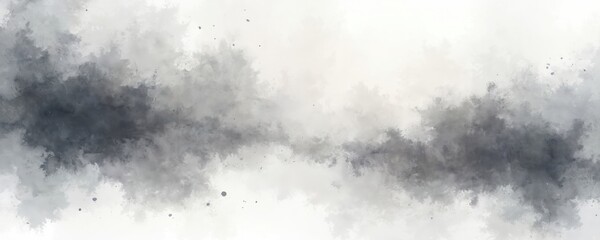 Poster - Abstract watercolor background with grey tones. Artistic minimal grey gradient seamless pattern design. Suitable for textures posters banners backgrounds.