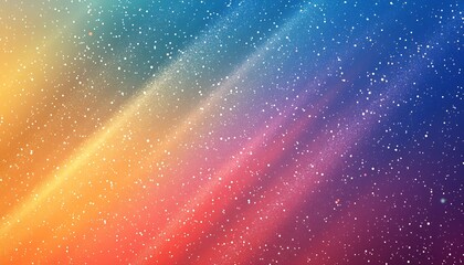 Poster - Magical Night Sky Inspired Gradient Background with Glitters and Stars : Generative AI