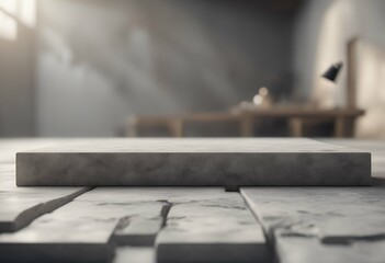Aufkleber - setting texture rough slab object blocks platform stone concrete placement grunge product counter floorl rendering podium marble 3d advertising geometric space plank surface shelf wall cube granite