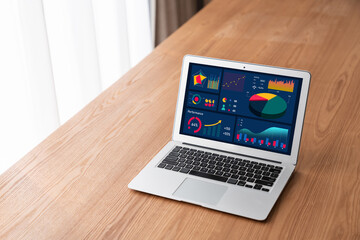 Poster - business data dashboard provide modish business intelligence analytic for marketing strategy plannin