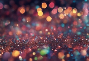 Poster - party fashion holidays background abstract shine blur christmas festive glistering dark light bokeh spotlight design ray stage sparkle soft colours event blue merry bright lamp performance shiny