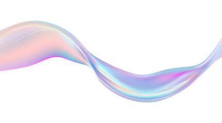 Poster - Abstract  holographic wave.