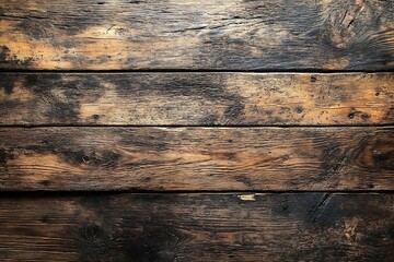 Aufkleber - Rustic Dark Wood Grain Texture Close Up Wooden Planks Distressed Surface For Backgrounds and Textures : Generative AI