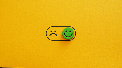 Poster - Switch from negative emotions to positive. Emotional control.