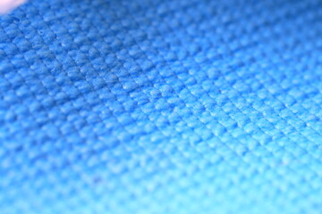 Poster - A detailed shot of a blue towel