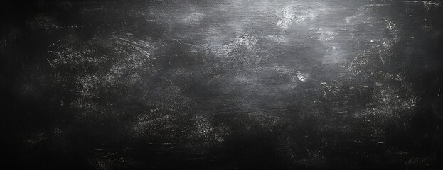 Poster - Dark Grunge Texture Background Black Chalkboard Style Abstract Pattern for Creative Projects Graphic Design and Overlays : Generative AI