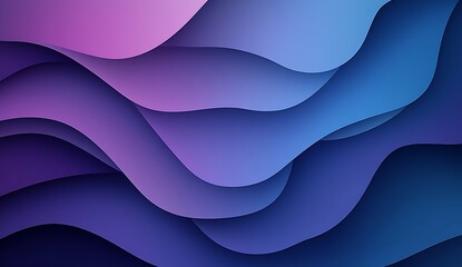 Fototapete - Elegant flowing wave designs featuring smooth transitions in cool and warm hues for a dynamic look : Generative AI