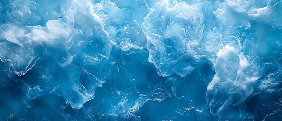 Poster - Abstract Blue Water Texture with Bubbles and Waves for Backgrounds Wallpapers and Nature Inspired Designs : Generative AI