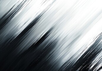 Aufkleber - Abstract Silver and Black Streaks Blurred Lines and Motion Modern Design Background Metallic Texture High Contrast Art Simple : Generative AI