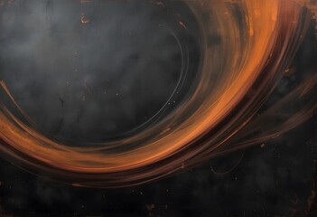 Poster - Abstract Texture, Warmth And Depth, A Dark Orange Canvas. Grainy Vintage Backdrop Texture. Dynamic Movement For Design. Striking Backdrop For Projects.