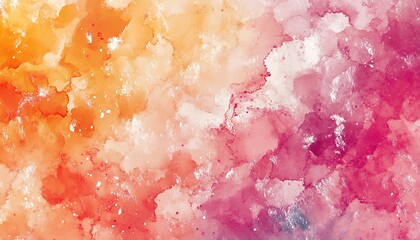 Aufkleber - Warm and cool tones merge in a beautiful watercolor abstract background ideal for creative projects : Generative AI