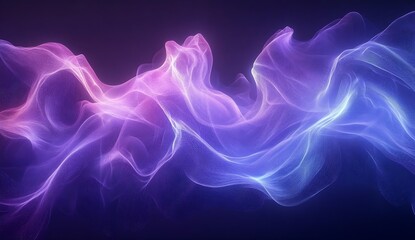 Leinwandbilder - Soft Flowing Waves in Elegant Colors Creating a Dreamlike Atmosphere : Generative AI