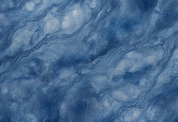 Poster - background sapphire marbled texture blue surface colourful stone paint art marble paper material gradient vibrant swirl decorative natural textured detail design bright liquid abstract elegant style