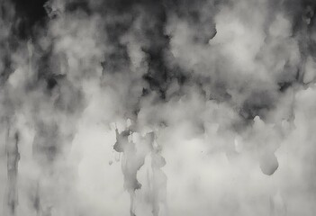 Wall Mural - grey gray illustration ink canvas paper shades water monochrome watercolor textured effect black des