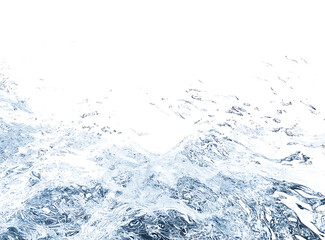Poster - Water ripples on a white background, blue water ripples, white background, simple background, no shadows, water ripples, water waves, blue and gray water ripples, water ripple background.